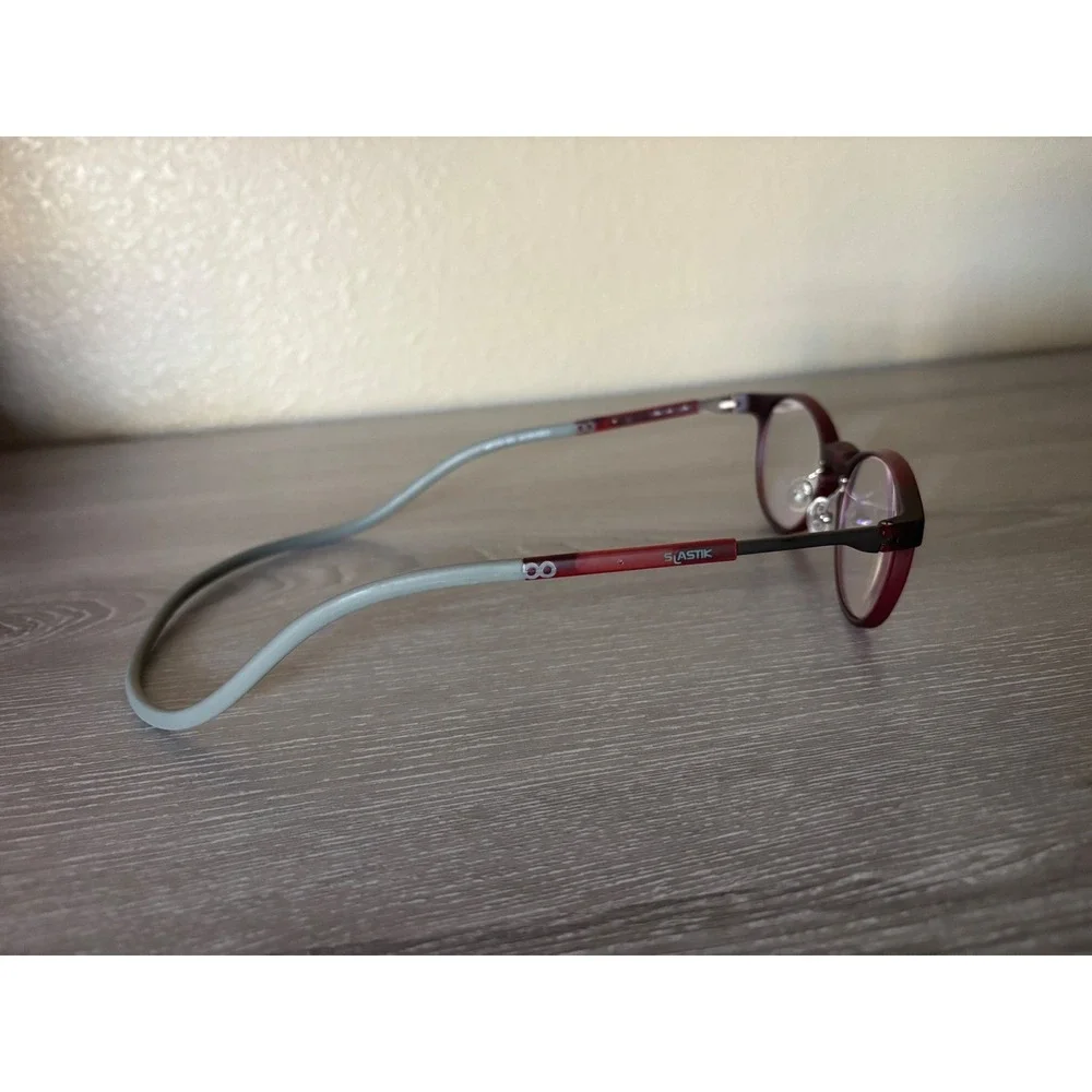 Slastik Magnetic Front‎ Connection Reading Glasses Burgundy FRAMES Biobased